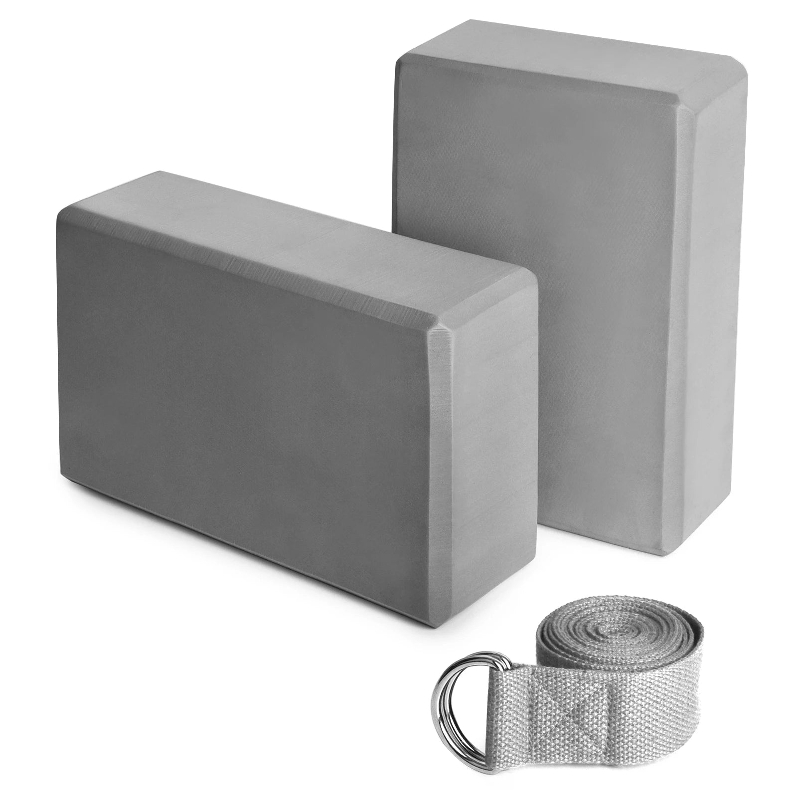 2 Pack Yoga Blocks with Yoga Strap EVA Foam
