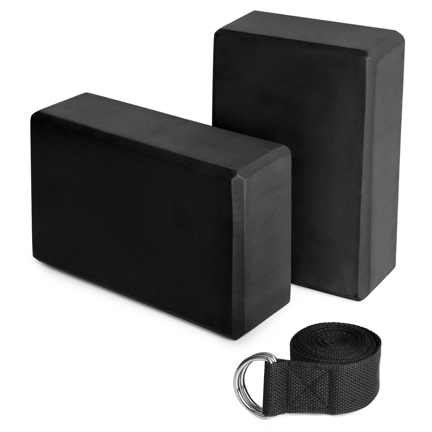 2 Pack Yoga Blocks with Yoga Strap EVA Foam