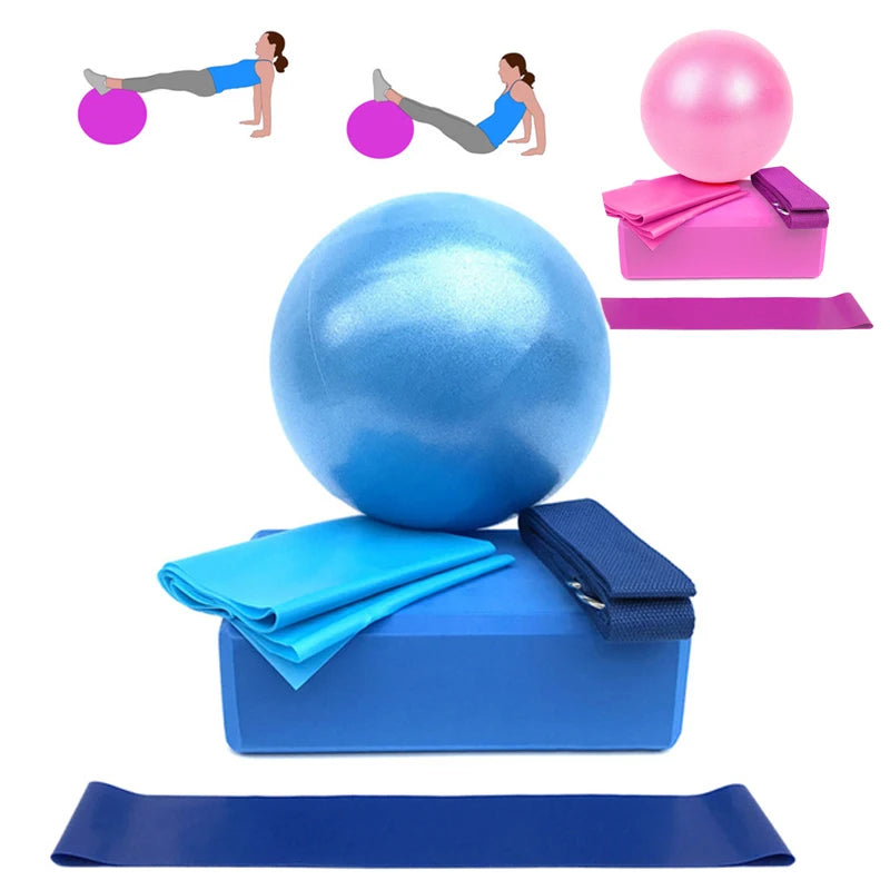 5Pcs Yoga Ball Kits and Sets for Beginner