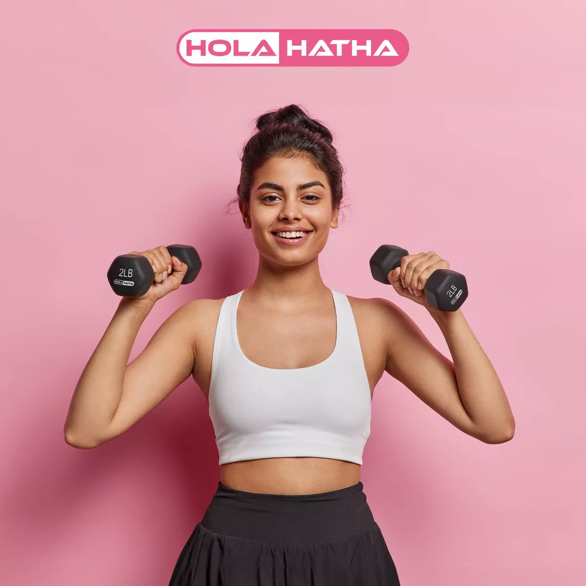 Holahatha 1, 2, and 3 Pound Neoprene Dumbbell Weight Set