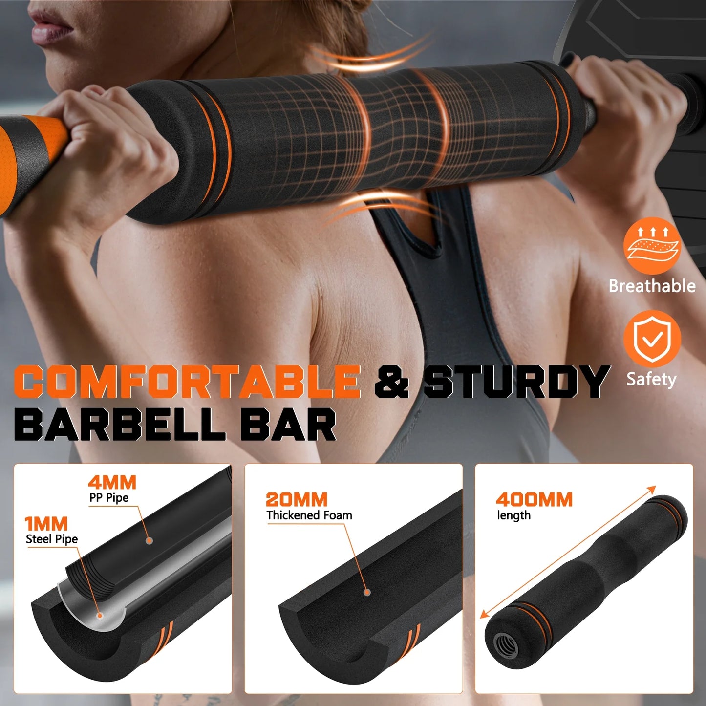 66Lb 4-In-1 Adjustable Dumbbells Set Free Weight Set, Fitness Exercises for Home Gym Suitable Men/Women