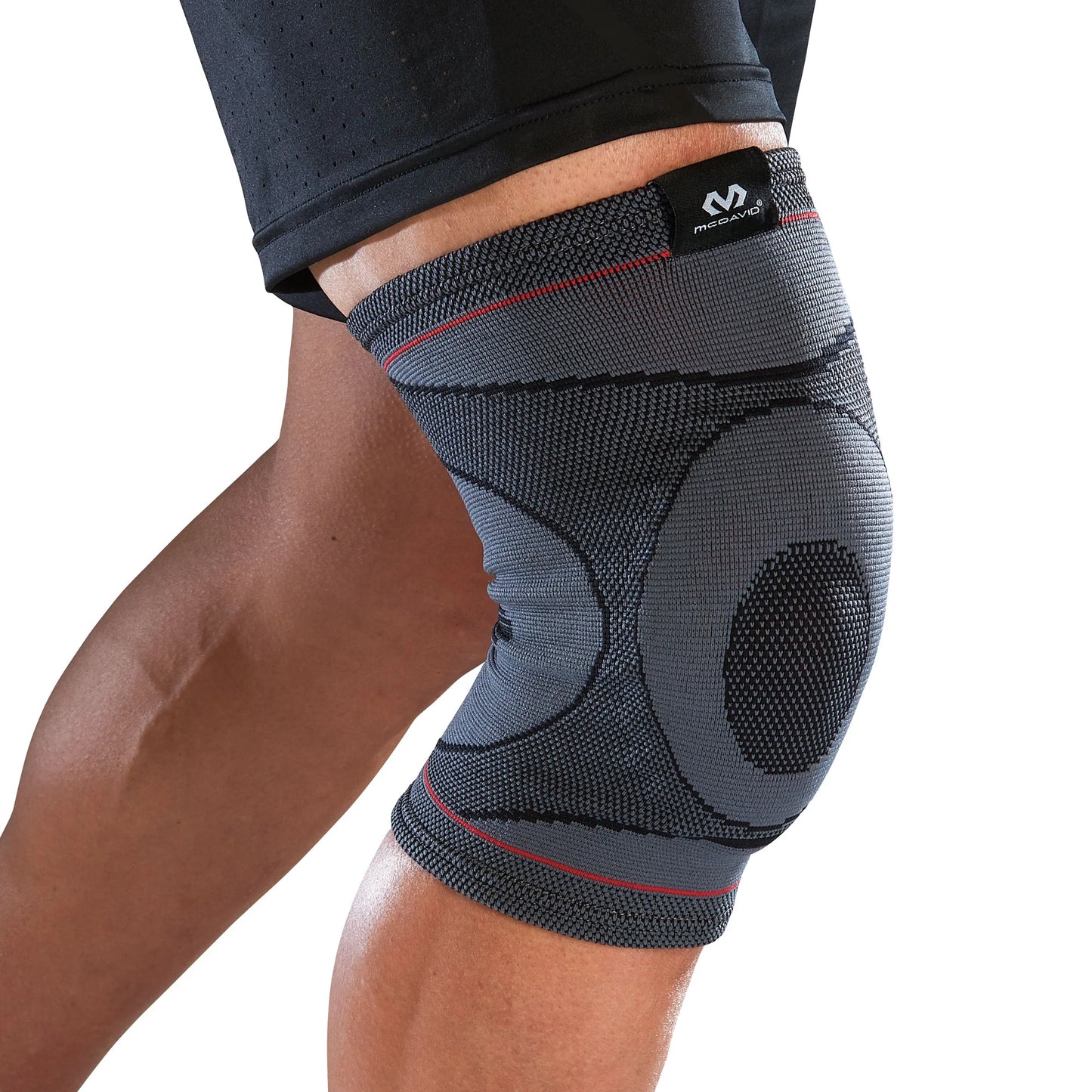 Unisex Fitness Knee Compression Knit Sleeve with Gel Buttress Large/Extra Large
