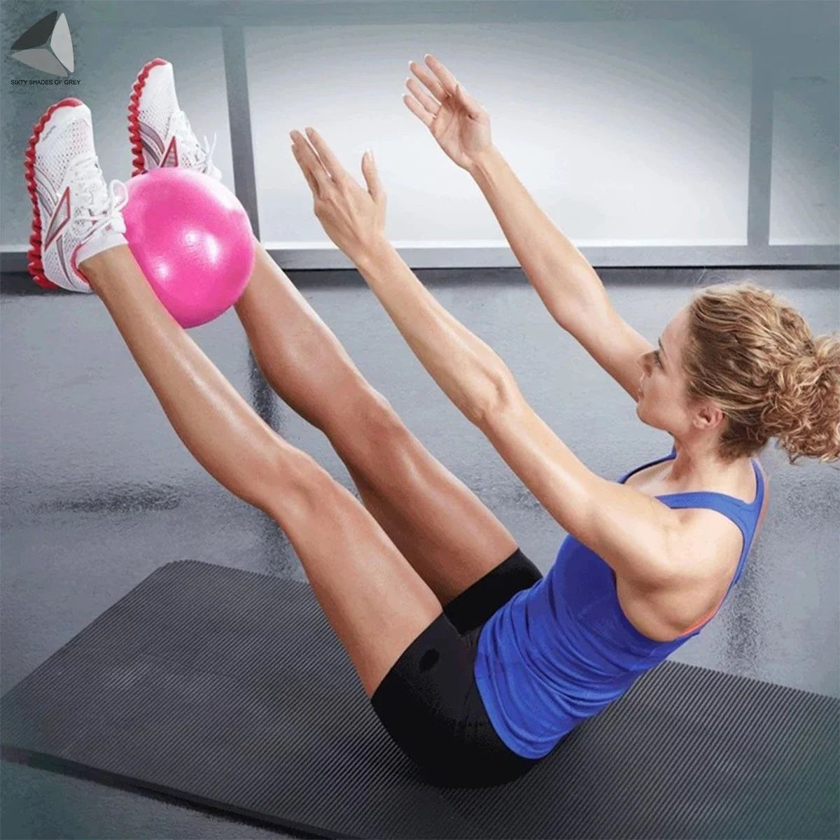 9.84 Inch Pilates Exercise Ball, anti Burst